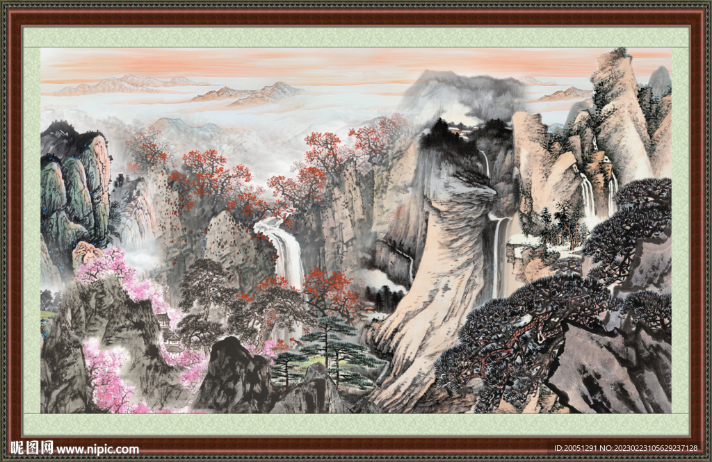 山水风景画 