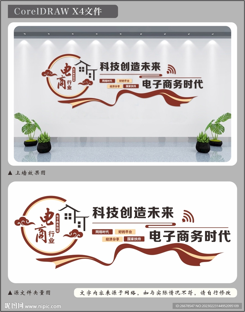 电子商务文化墙