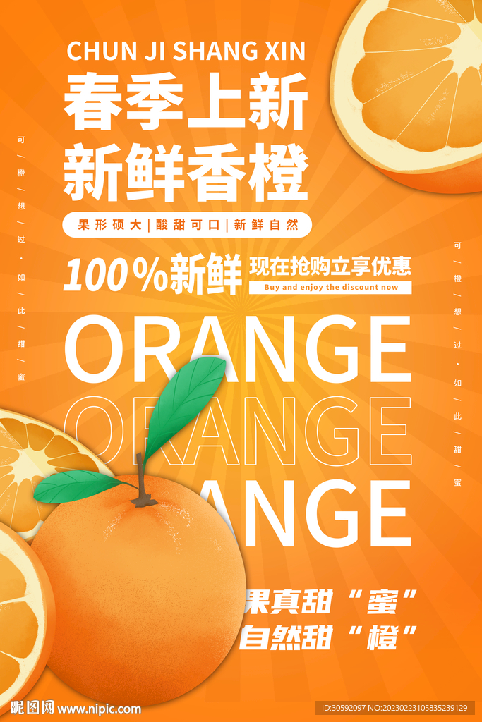 橙子海报