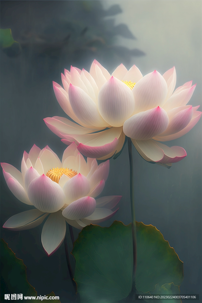 荷花装饰画