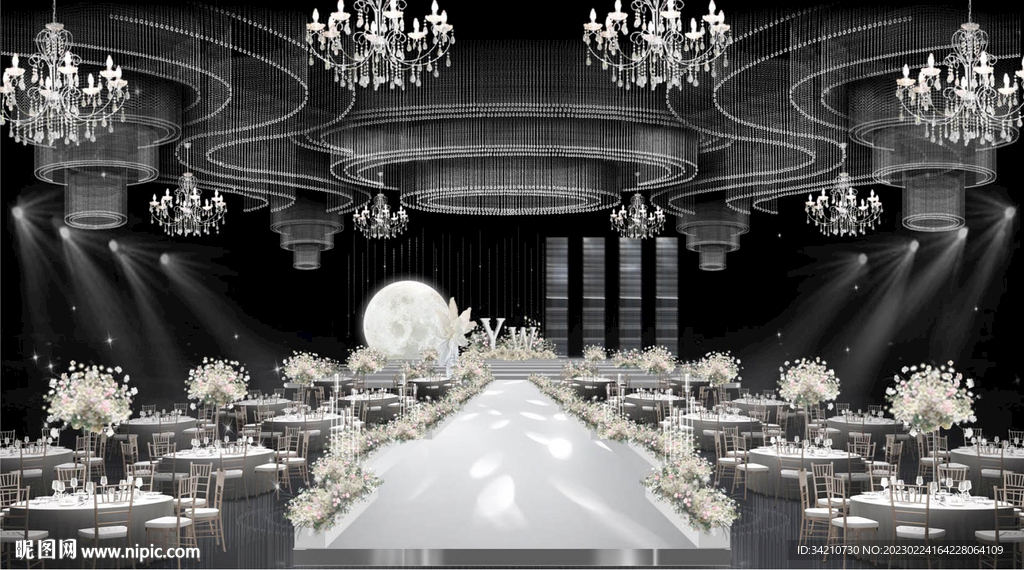 香槟色水晶婚礼