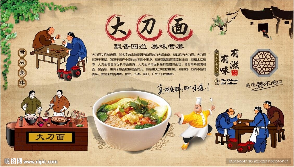 大刀面 