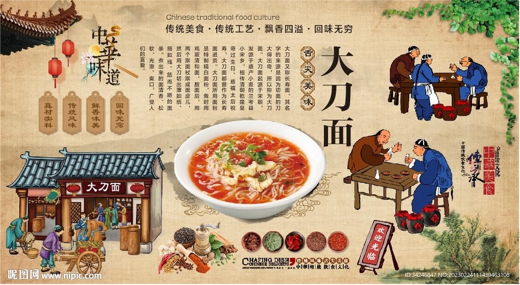 大刀面 