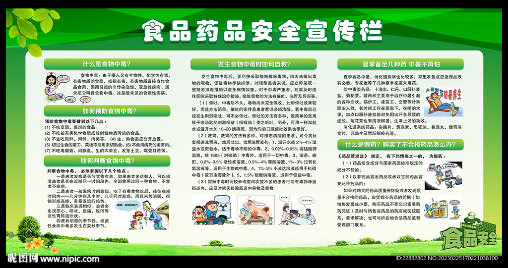 食品安全展板