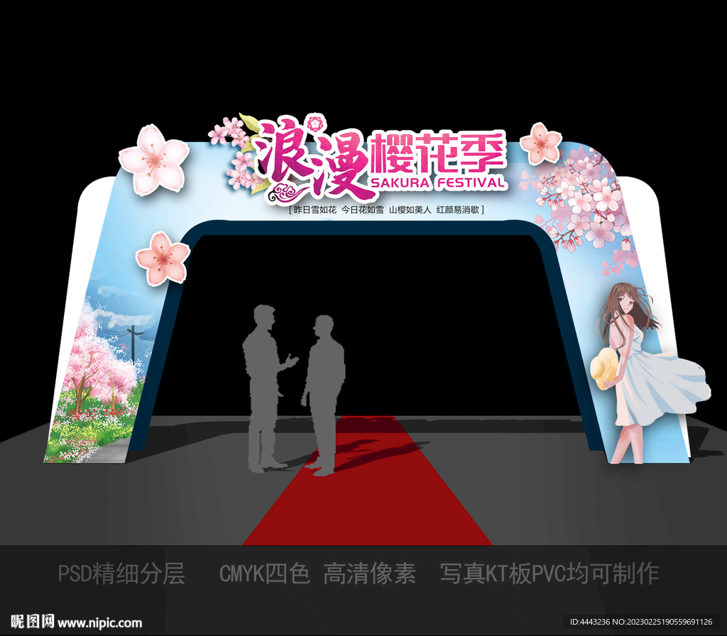 樱花节拱门