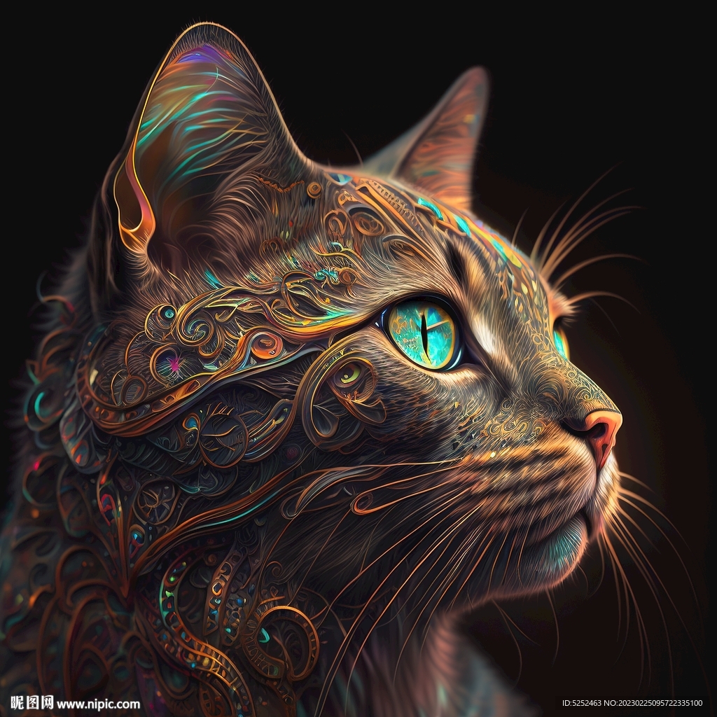 创意猫脸