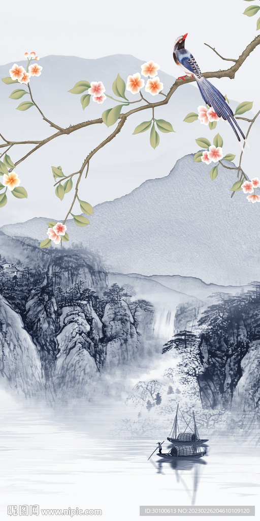 高端 极简中式玄关 TiF分层