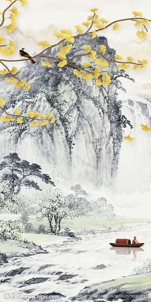 大气 简约中式玄关 tiF分层