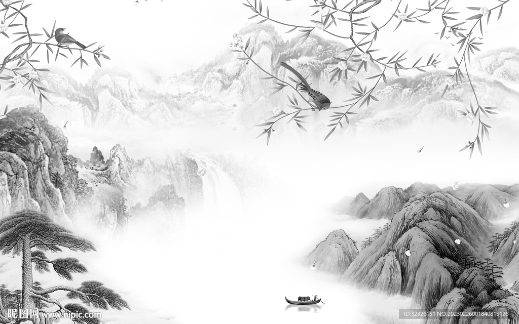 高清 高端高雅山水 tif分层