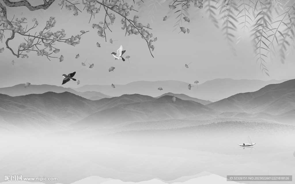 人气 高端高雅山水 tif分层