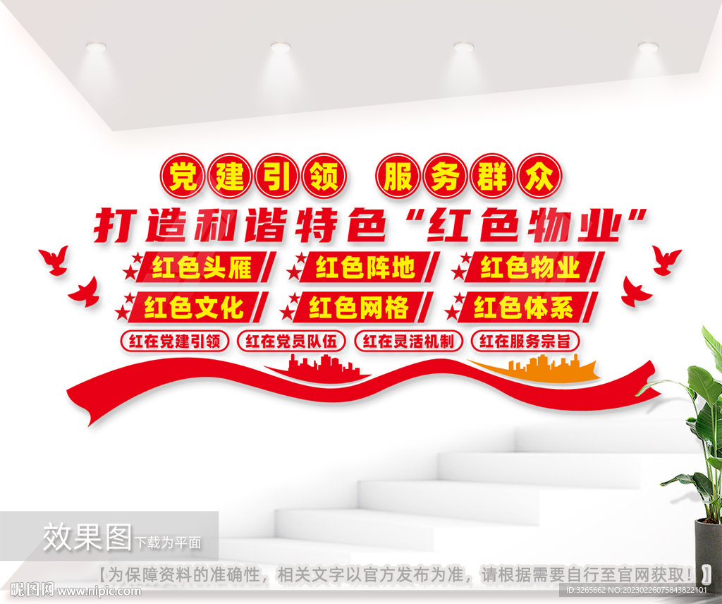 和谐社区党建引领红色物业社区标
