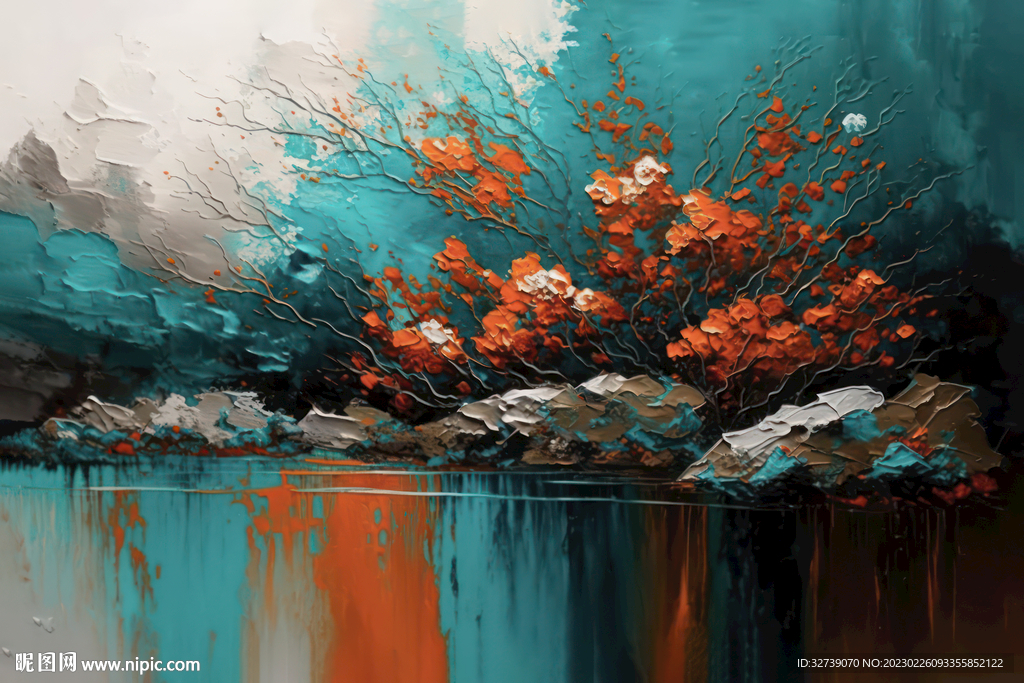 抽象油画