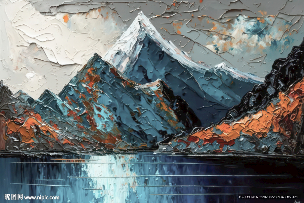 油画山水之间