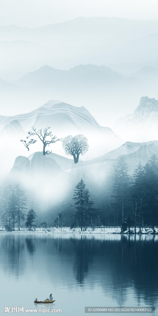 现代 简意中式玄关 tif分层