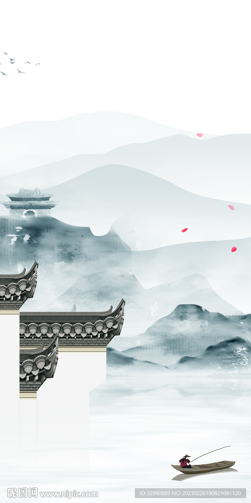 现代 中式玄关新画 tif分层