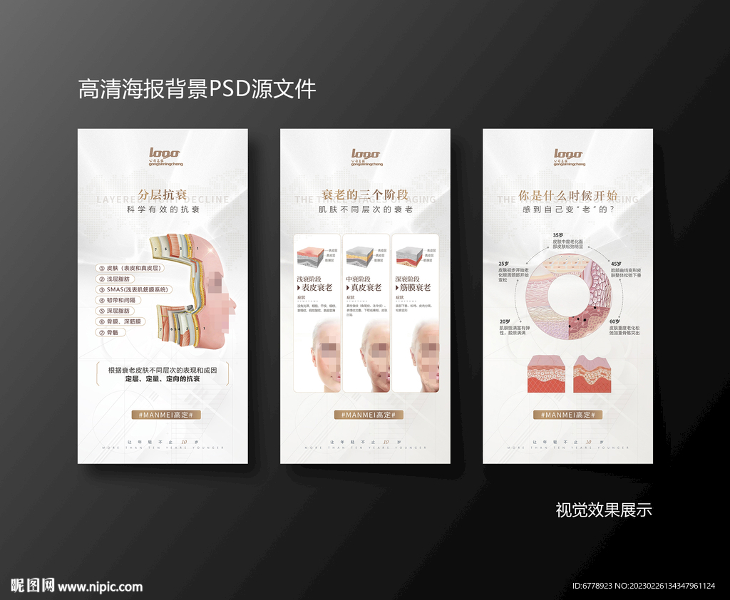护肤美容皮肤知识海报