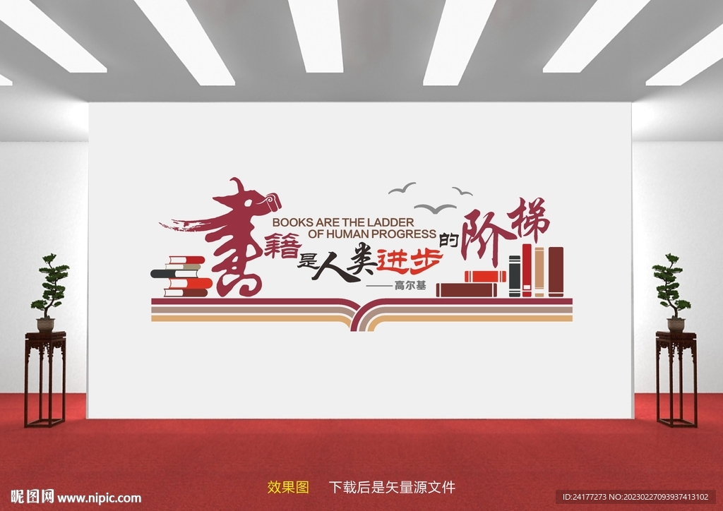 图书室文化墙