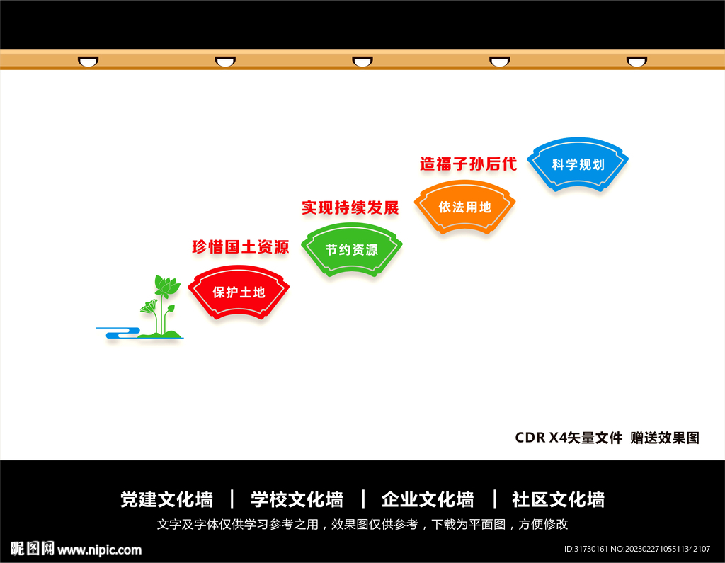 国土资源文化墙