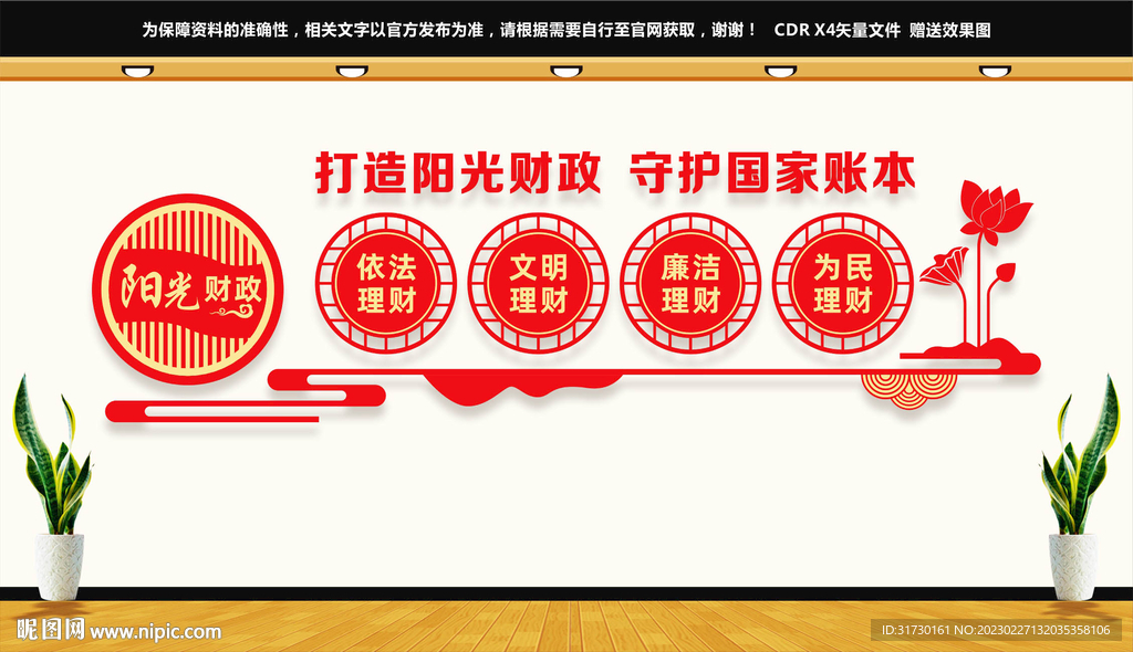 阳光财政文化墙
