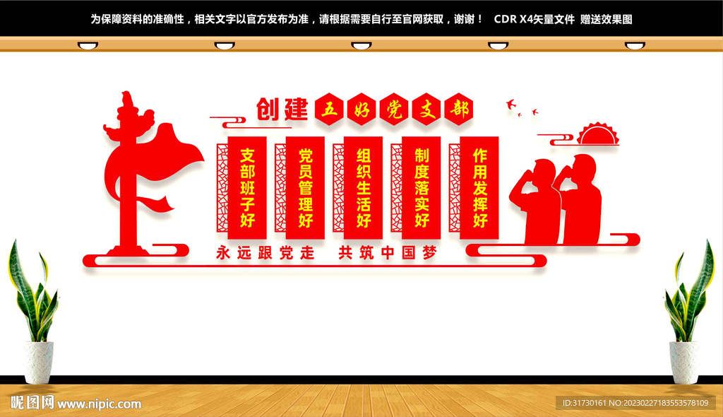 五好党支部文化墙