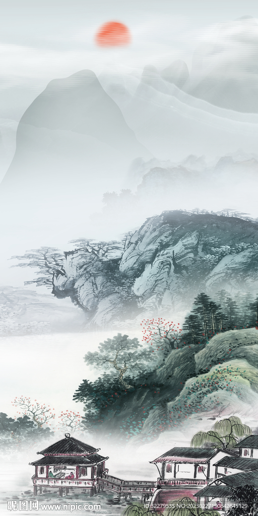 古风 高清热门玄关 Tif分层