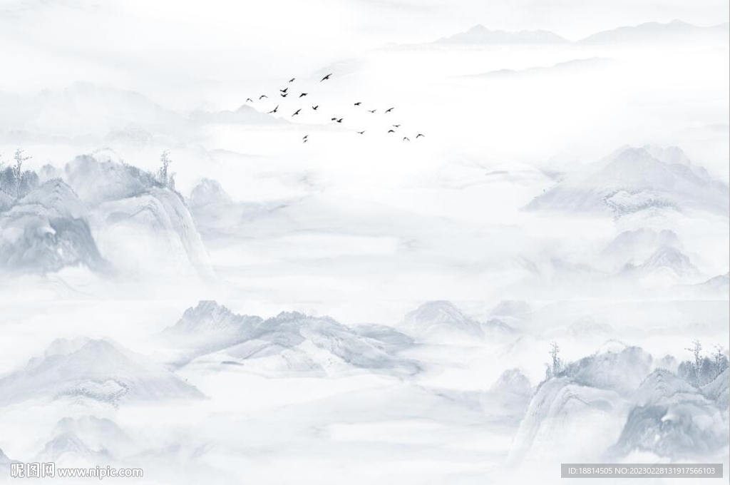 山水背景墙