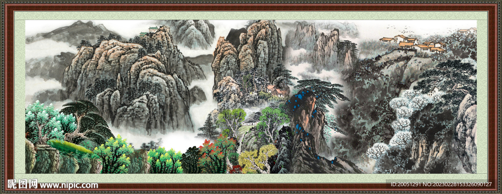 巨幅山水画