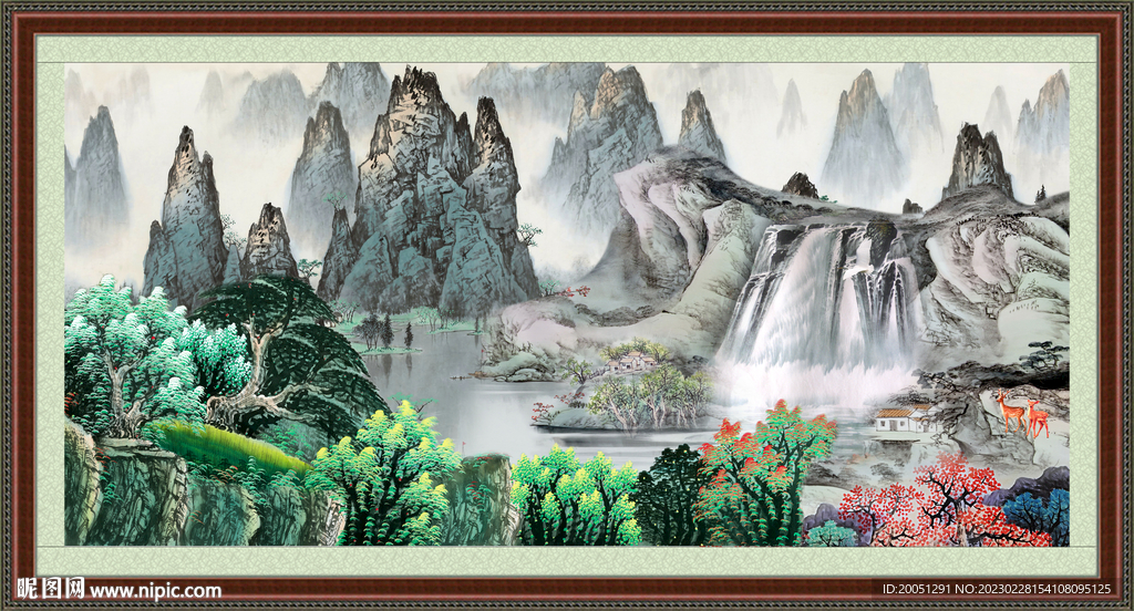 巨幅山水画
