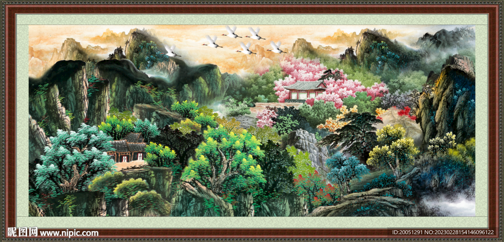 巨幅山水