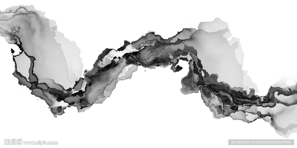 意境水墨山水画