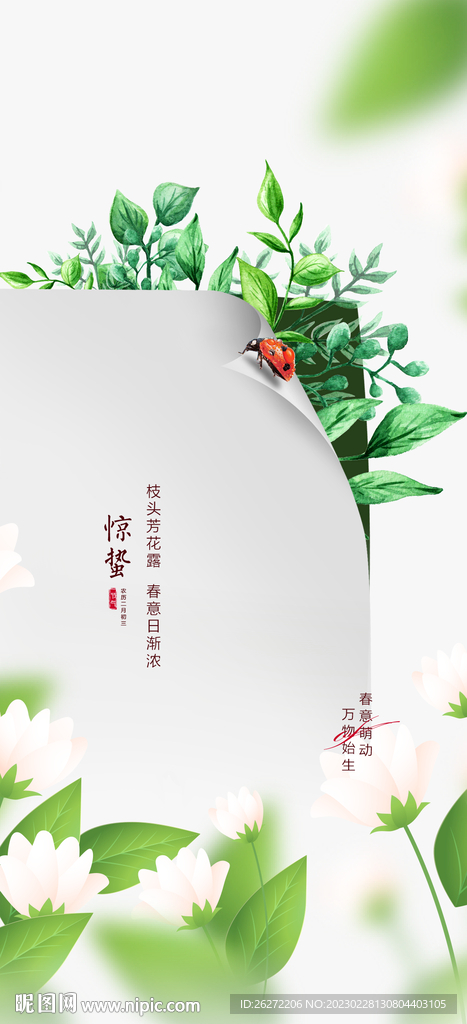 惊蛰节气海报