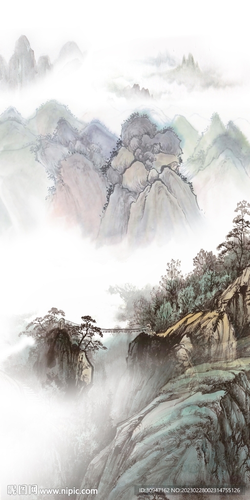 最新 高雅玄关框画 TiF分层