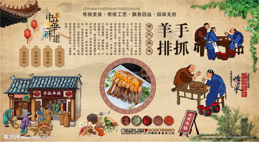 手抓羊排