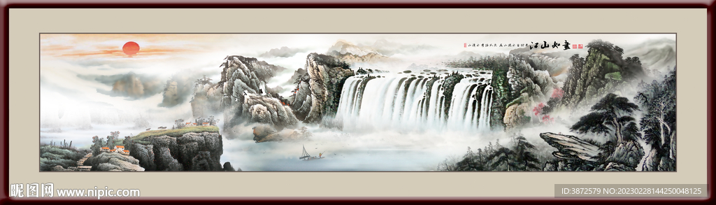 山水风景画 