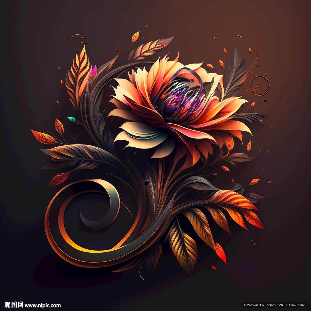 一朵盛开的花朵