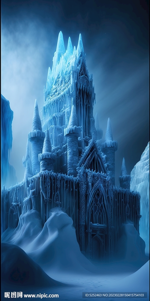 冰雪覆盖的宫殿