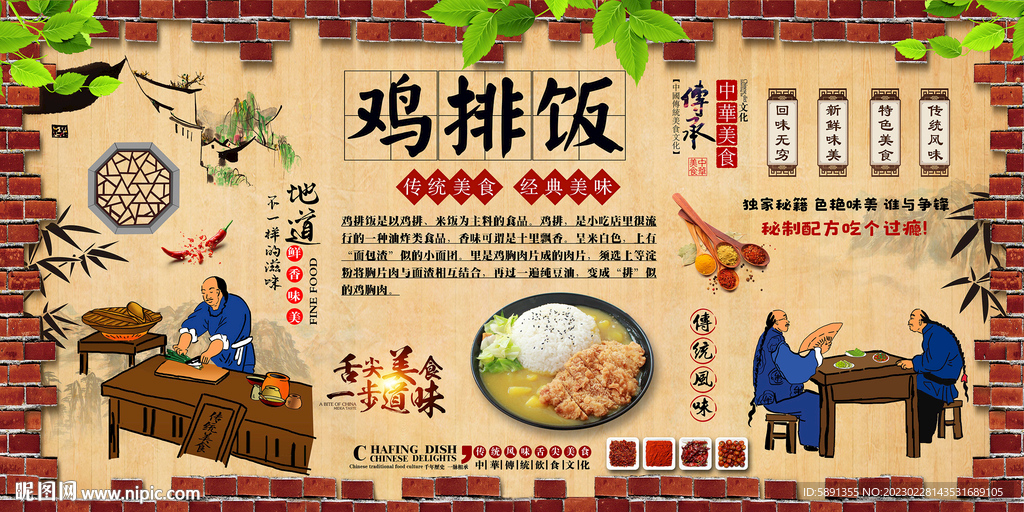 鸡排饭