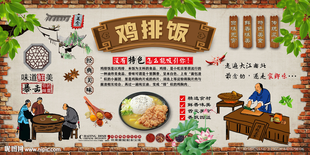鸡排饭