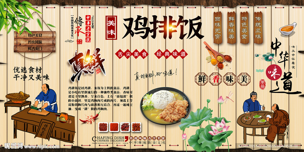 鸡排饭