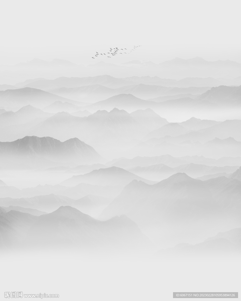 水墨山水画