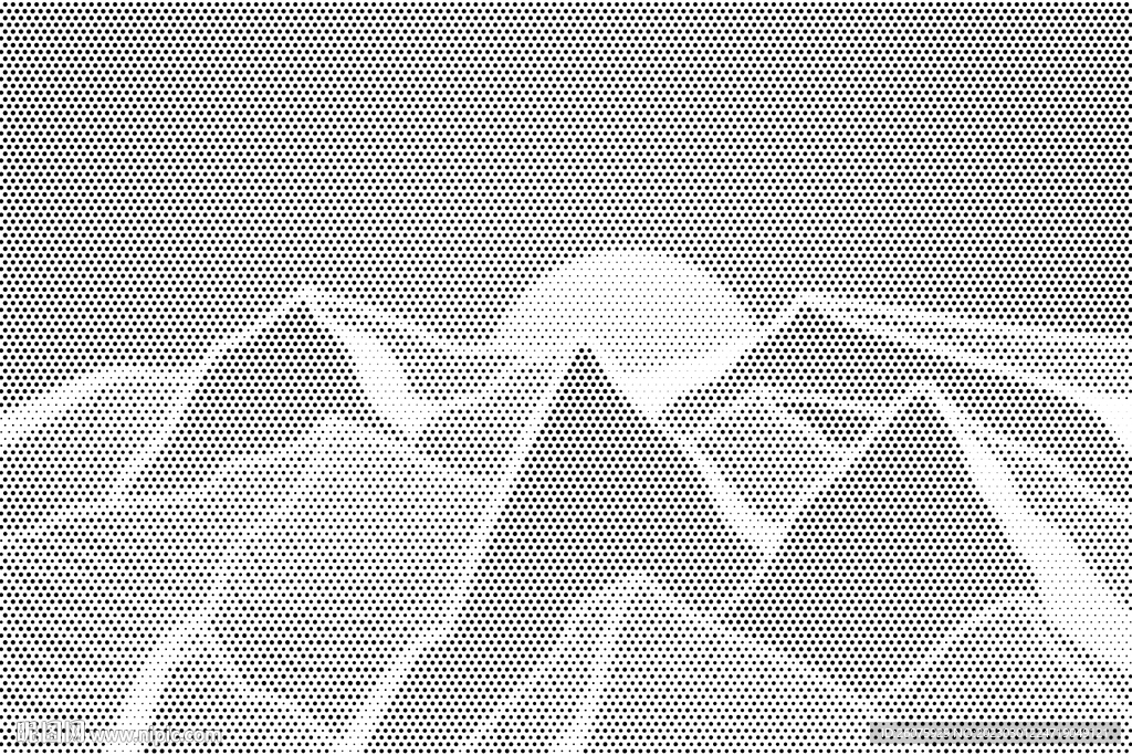 圆点激光镂空山水