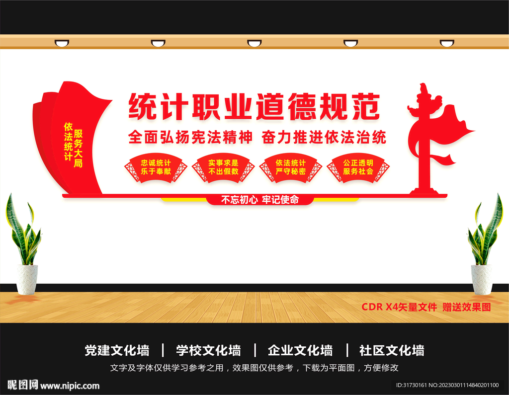 统计文化墙