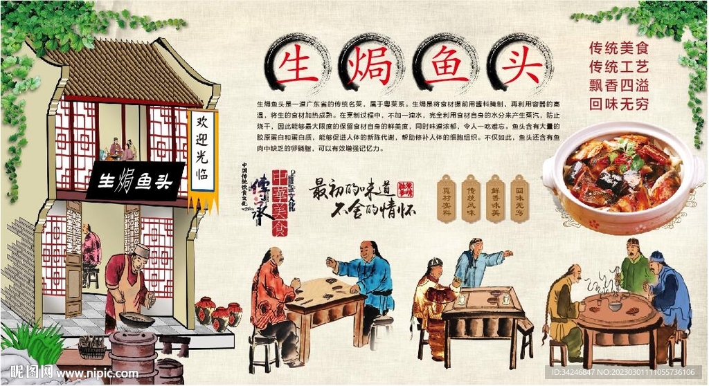 生焗鱼头 