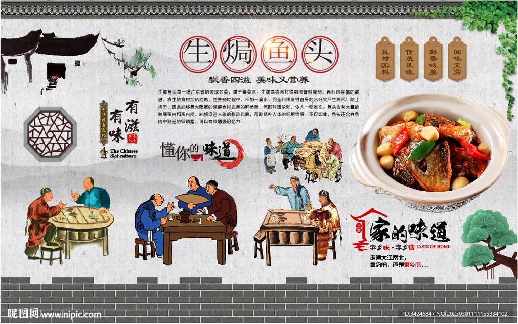 生焗鱼头 