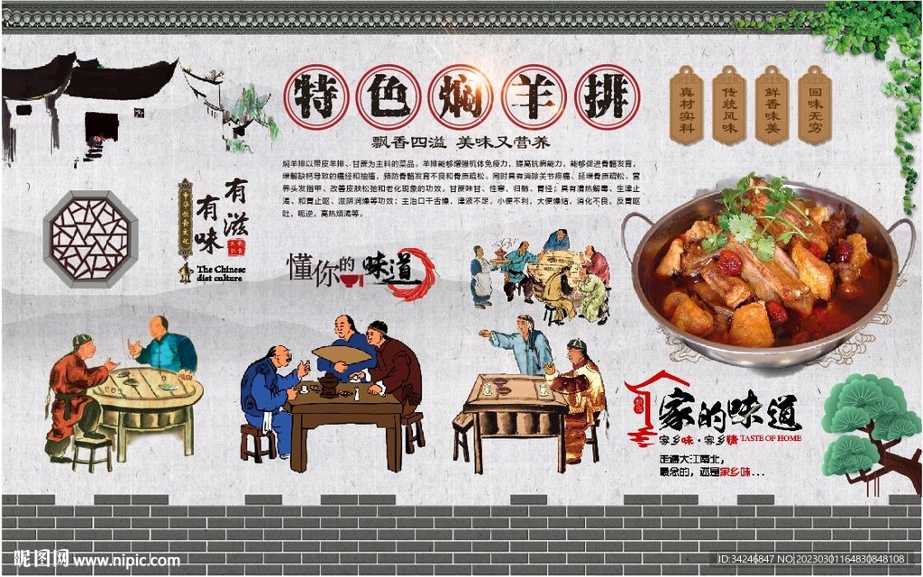 焖羊排 
