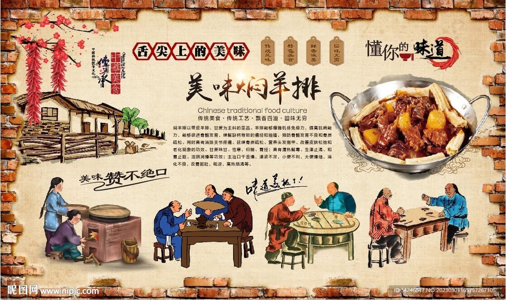 焖羊排 