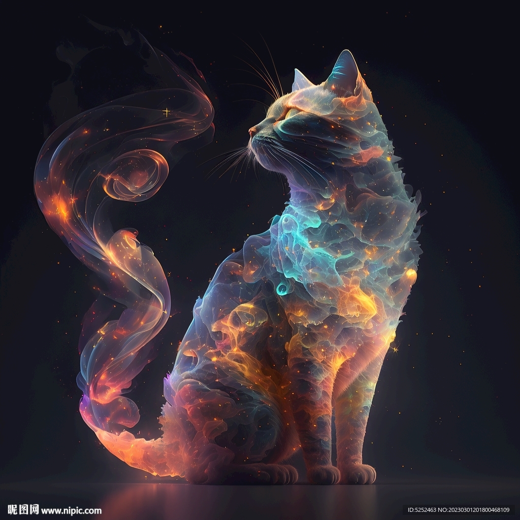 艺术手绘猫