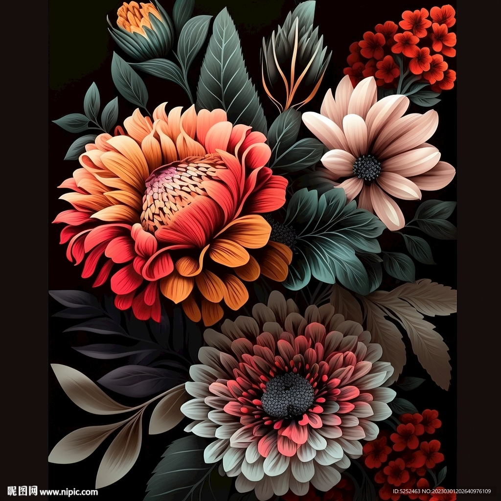 牡丹花纹理