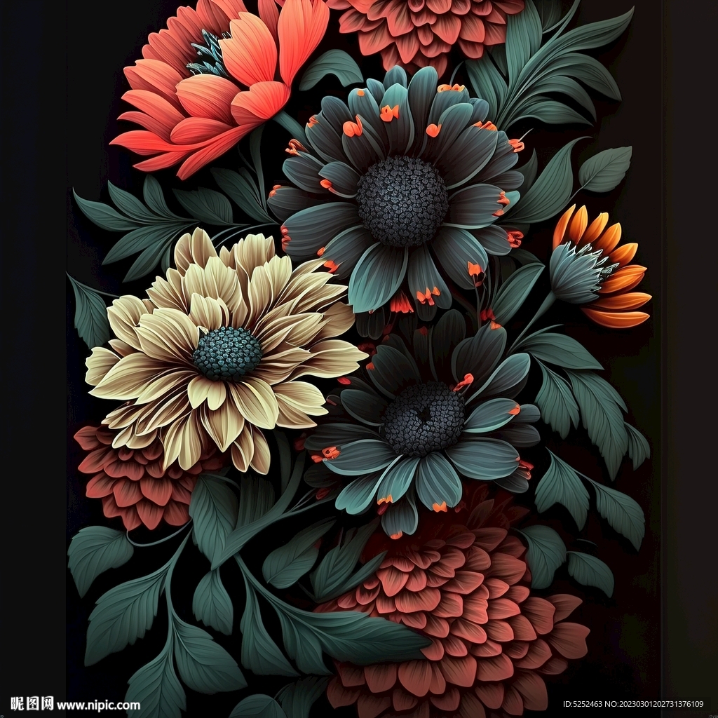 牡丹花背景图