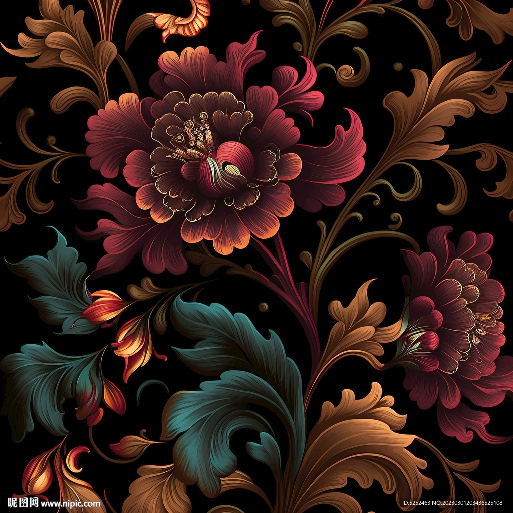 鲜花装饰画